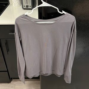 Grayish purple athleta long sleeve